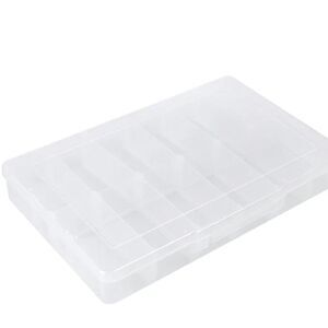 2X 12 Compartments Plastic Storage Container NWT Jewelry Office Crafts